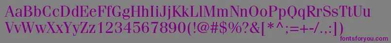 FenicestdRegular Font – Purple Fonts on Gray Background