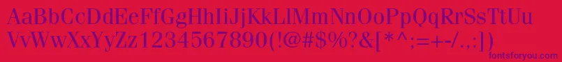 FenicestdRegular Font – Purple Fonts on Red Background