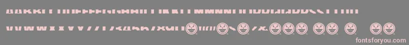 AmericanPurposeStripe1Bold Font – Pink Fonts on Gray Background