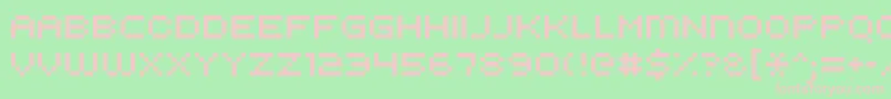 Kroeger0853 Font – Pink Fonts on Green Background