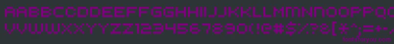 Шрифт Kroeger0853 – фиолетовые шрифты на чёрном фоне