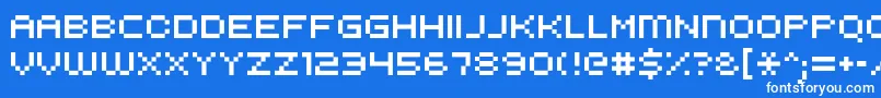Шрифт Kroeger0853 – белые шрифты на синем фоне