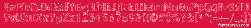 Lakestreet Font – White Fonts on Red Background