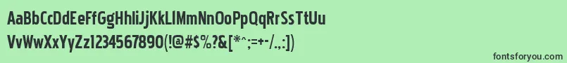Pakenham Font – Black Fonts on Green Background