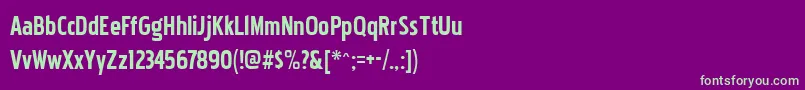 Шрифт Pakenham – зелёные шрифты на фиолетовом фоне
