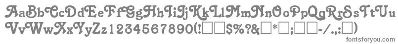 SalinaRegular Font – Gray Fonts on White Background