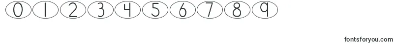 DjbStandardizedTestOval Font – Fonts for Numbers and Digits