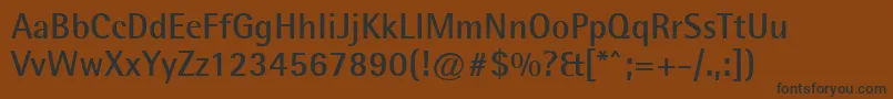 Шрифт AgfarotissemisansBold – чёрные шрифты на коричневом фоне