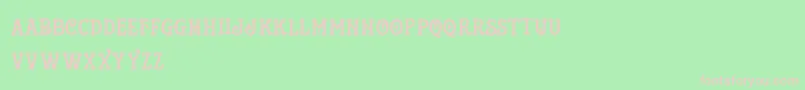 フォントTattooShop – 緑の背景にピンクのフォント