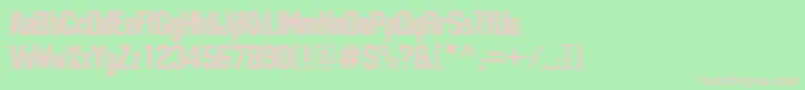 Dangerc Font – Pink Fonts on Green Background