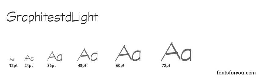 Größen der Schriftart GraphitestdLight