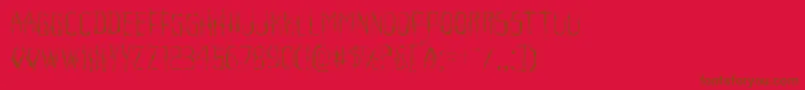 fuente Horroroidlight – Fuentes Marrones Sobre Fondo Rojo