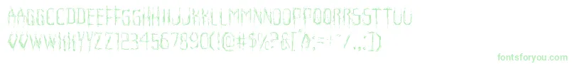 Horroroidlight Font – Green Fonts on White Background