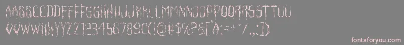 Horroroidlight Font – Pink Fonts on Gray Background