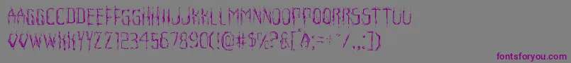 Horroroidlight Font – Purple Fonts on Gray Background