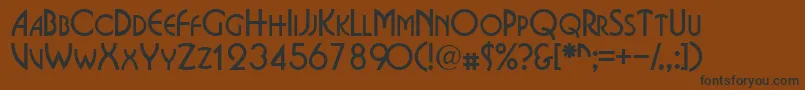 Epitomescapsssk Font – Black Fonts on Brown Background