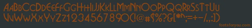 Epitomescapsssk Font – Brown Fonts on Black Background