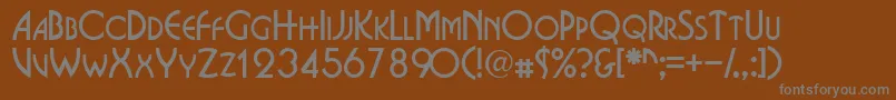 Epitomescapsssk Font – Gray Fonts on Brown Background
