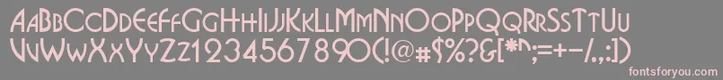 Epitomescapsssk Font – Pink Fonts on Gray Background