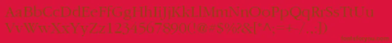 Шрифт Garamond2Cyrillic – коричневые шрифты на красном фоне