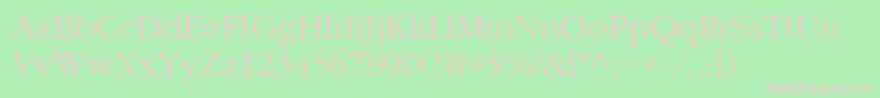 Garamond2Cyrillic-fontti – vaaleanpunaiset fontit vihreällä taustalla
