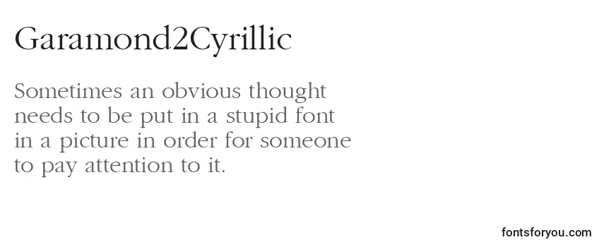 Garamond2Cyrillic-fontti