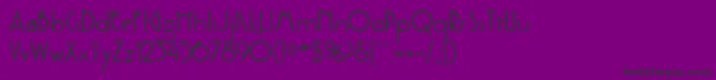 GetburgdbBold-Schriftart – Schwarze Schriften auf violettem Hintergrund