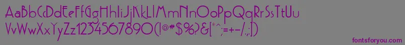 Шрифт GetburgdbBold – фиолетовые шрифты на сером фоне