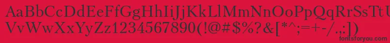 Petersburgatt Font – Black Fonts on Red Background