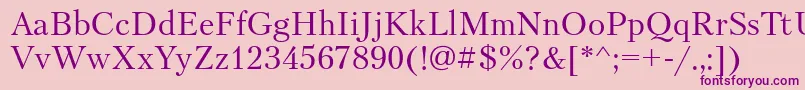Petersburgatt Font – Purple Fonts on Pink Background
