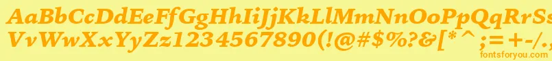 Подробнее о шрифте BitstreamIowanOldStyleBlackItalicBt Шрифт BitstreamIowanOldStyleBlackItalicBt – оранжевые шрифты на жёлтом фоне