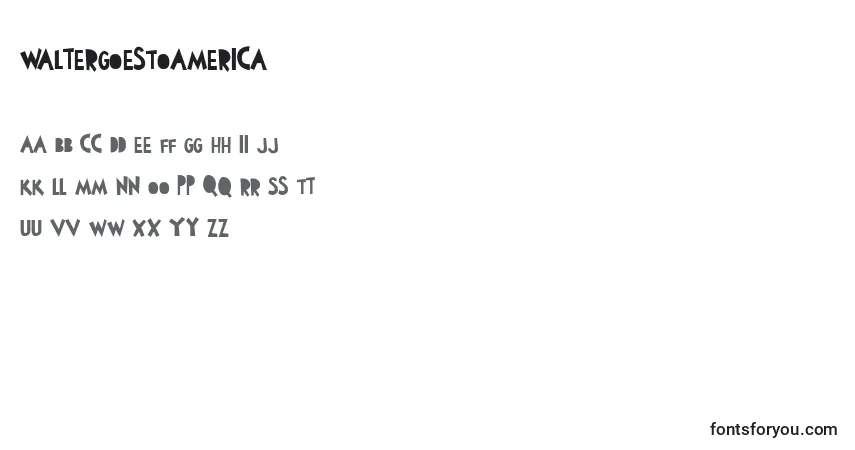 WalterGoesToAmerica Font – alphabet, numbers, special characters