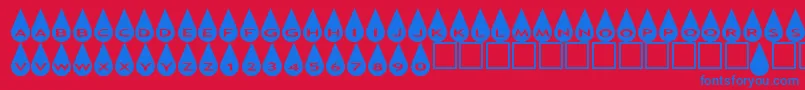 fuente Asraindrops – Fuentes Azules Sobre Fondo Rojo