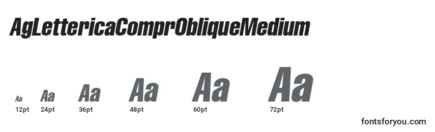 AgLettericaComprObliqueMedium Font Sizes