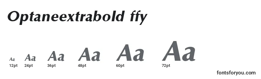Optaneextrabold ffy Font Sizes