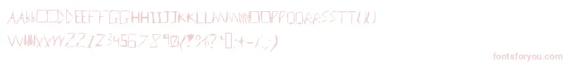 Badhandwriter Font – Pink Fonts on White Background