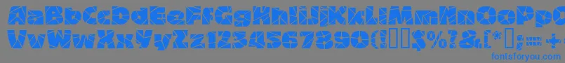 More about Bigbandterrazzo Font Bigbandterrazzo Font – Blue Fonts on Gray Background