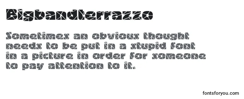 Review of the Bigbandterrazzo Font