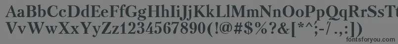 Triod Font – Black Fonts on Gray Background