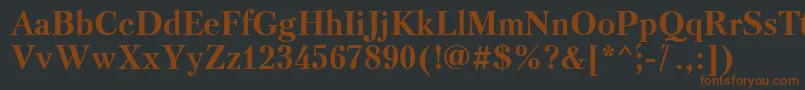 Triod Font – Brown Fonts on Black Background