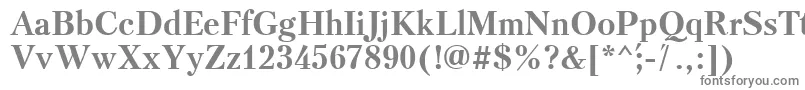 フォントTriod – 白い背景に灰色の文字