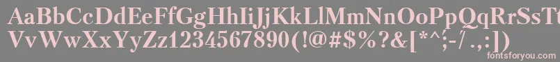 Triod Font – Pink Fonts on Gray Background