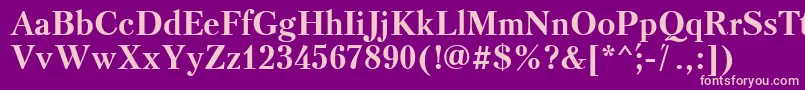 Triod Font – Pink Fonts on Purple Background