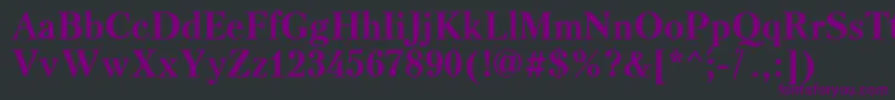 Triod Font – Purple Fonts on Black Background