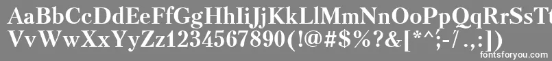 フォントTriod – 灰色の背景に白い文字