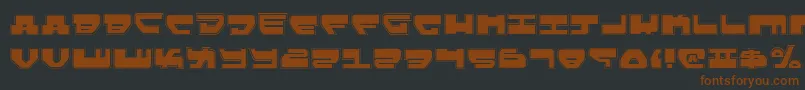 LoveladiesPro-fontti – ruskeat fontit mustalla taustalla
