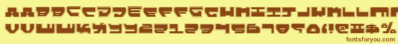 LoveladiesPro Font – Brown Fonts on Yellow Background