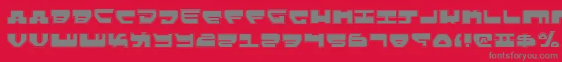 LoveladiesPro Font – Gray Fonts on Red Background