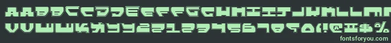 LoveladiesPro Font – Green Fonts on Black Background