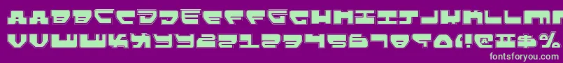 LoveladiesPro Font – Green Fonts on Purple Background